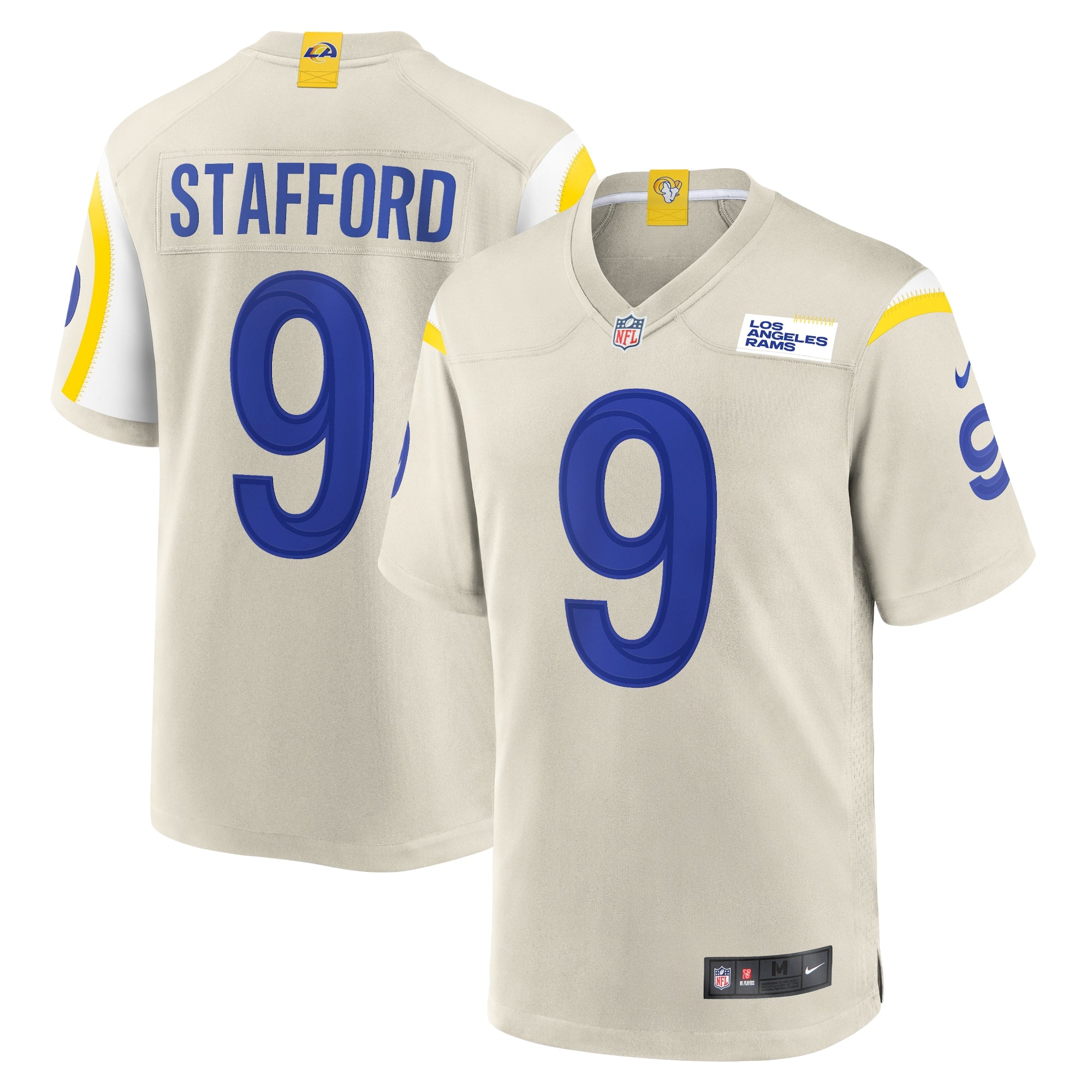 Matthew Stafford Los Angeles Rams Nike Alternate Game Jersey - White/Cream - Image 6