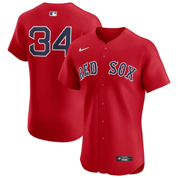 David Ortiz Boston Red Sox Nike Alternate Elite Player Jersey - Red - Image 2