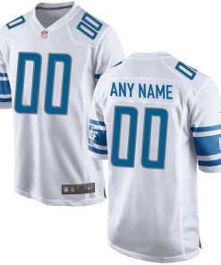 Detroit Lions Nike Custom Game Jersey - White