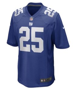 Alternative view of Jashaun Corbin New York Giants Nike Game Player Jersey - Royal