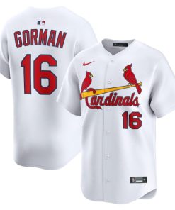Nolan Gorman St. Louis Cardinals Nike Home Limited Player Jersey - White