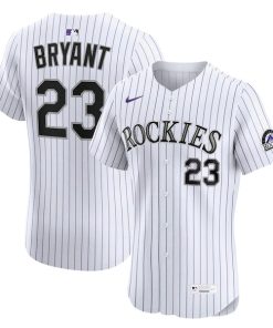 Kris Bryant Colorado Rockies Nike Home ElitePlayer  Jersey - White/Purple