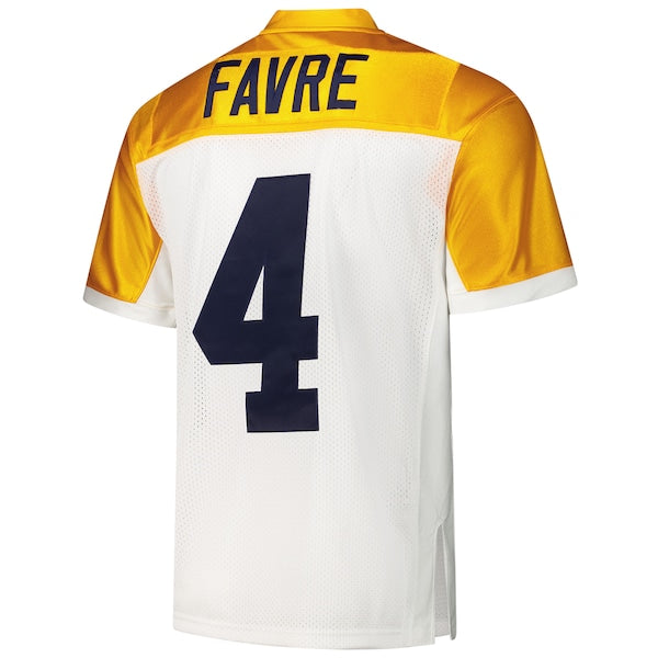 Brett Favre Green Bay Packers 1994 Authentic Throwback Retired Player Jersey - White - Image 3