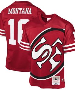 Joe Montana San Francisco 49ers 1990 Throwback Fashion Jersey - Scarlet
