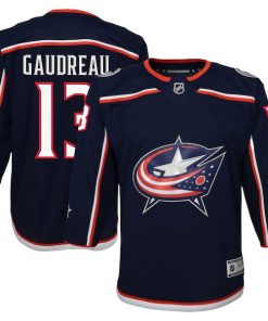 Johnny Gaudreau Columbus Blue Jackets Youth 2022/23 Premier Player Jersey - Navy