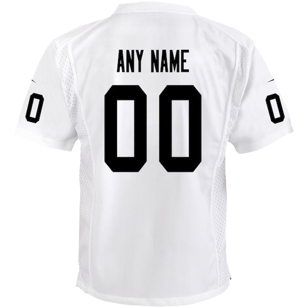 Las Vegas Raiders Nike Youth Team Custom Game Jersey - White - Image 3