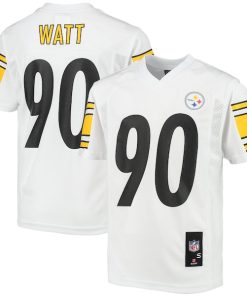 T.J. Watt Pittsburgh Steelers Youth Replica Player Jersey - White