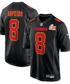 DeAndre Hopkins Kansas City Chiefs Nike Super Bowl LIX Fashion Game Jersey - Carbon Black