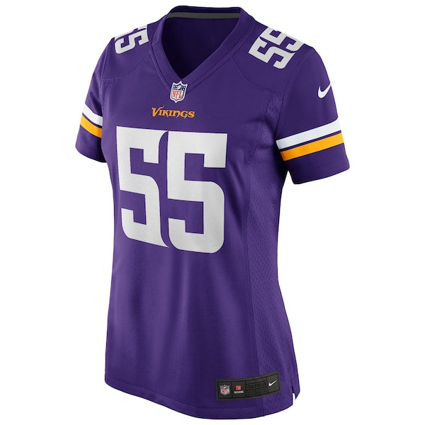 Jack Del Rio Minnesota Vikings Nike Women's Game Retired Player Jersey - Purple - Image 2