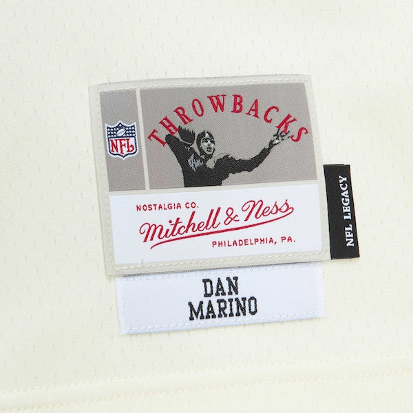Dan Marino Miami Dolphins Chainstitch Legacy Jersey - Cream - Image 6