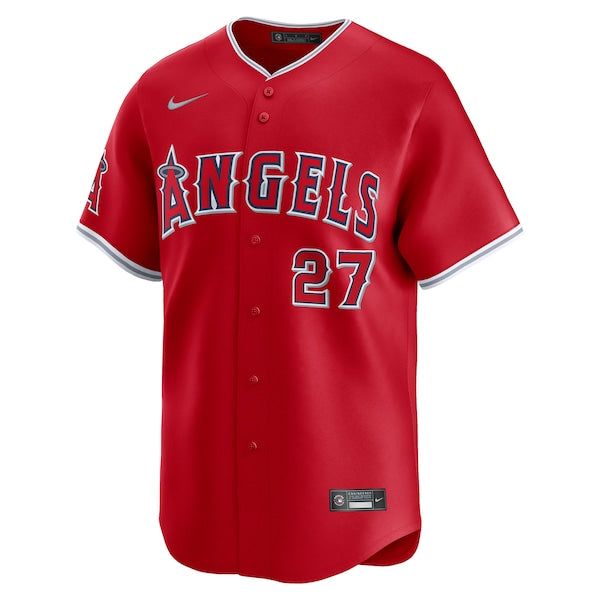 Mike Trout Los Angeles Angels Nike Alternate Limited Player Jersey?ยจC Red - Image 2