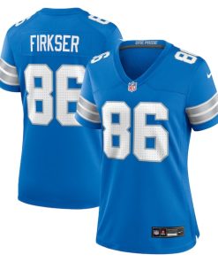 Anthony Firkser Detroit Lions Nike Women's Team Game Jersey -  Blue