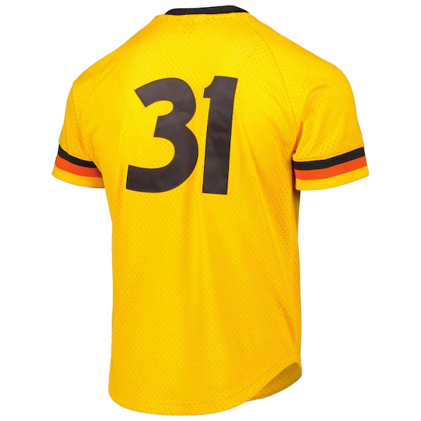 Dave Winfield San Diego Padres Cooperstown Collection Mesh Batting Practice Jersey - Gold - Image 2