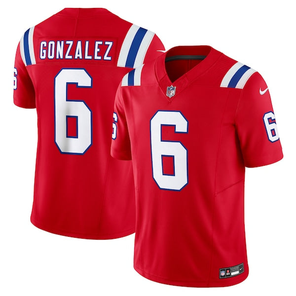 Christian Gonzalez New England Patriots Nike Vapor F.U.S.E. Limited Jersey - Red