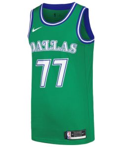 Alternative view of Luka Don?i? Dallas Mavericks Nike Swingman Player Jersey - Classic Edition - Green