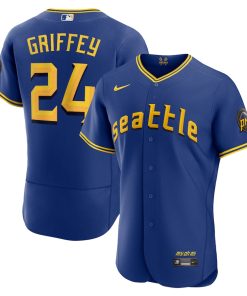 Ken Griffey Jr. Seattle Mariners Nike 2023 City Connect Authentic Player Jersey - Royal