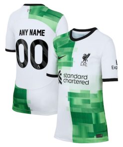 Liverpool Nike Youth 2023/24 Away Replica Custom Jersey - White