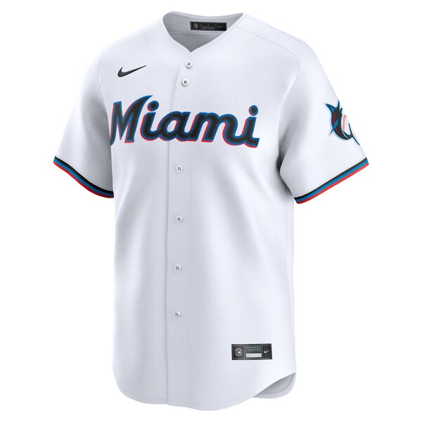 Miami Marlins Nike Home Limited Jersey - White - Image 2