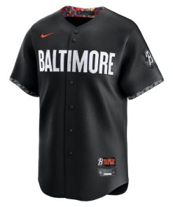 Alternative view of Adley Rutschman Baltimore Orioles Nike City Connect Limited Jersey - Black