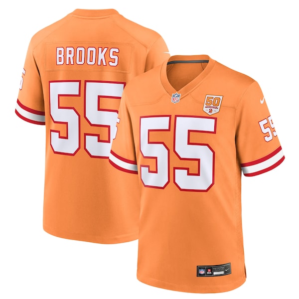 Derrick Brooks Tampa Bay Buccaneers Nike 50th Season Game Jersey - Creamsicle/Red