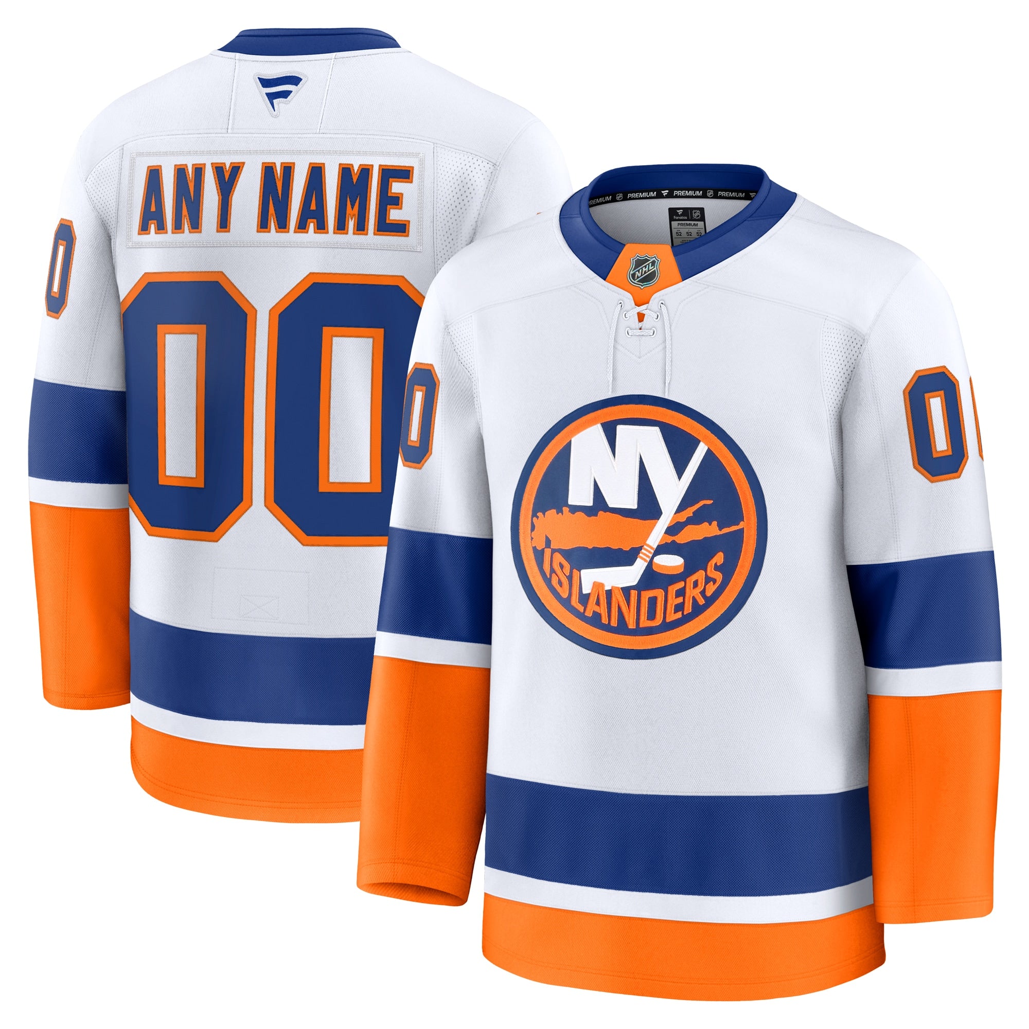 New York Islanders Home Premium Custom Jersey - Royal/White - Image 8