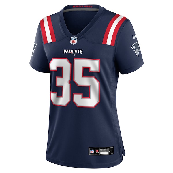Miles Battle New England Patriots Nike Women's Game Jersey - Navy - Image 3