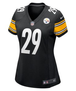 Alternative view of Ryan Watts Pittsburgh Steelers Nike Women's  Game Jersey -  Black