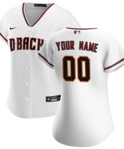 Arizona Diamondbacks Nike Women's Home Replica Custom Jersey - White