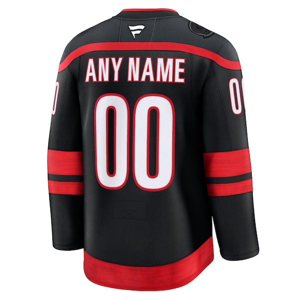 Carolina Hurricanes Home Premium Custom Jersey - Black/Red/White - Image 5