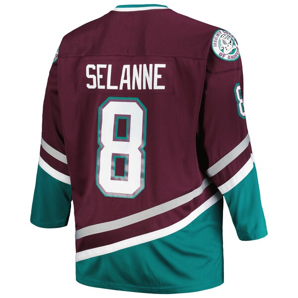 Teemu Selanne Anaheim Ducks Big & Tall Blue Line Player Jersey - Purple - Image 3