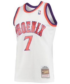 Alternative view of Kevin Johnson Phoenix Suns 1988/89 Hardwood Classics Swingman Jersey - White
