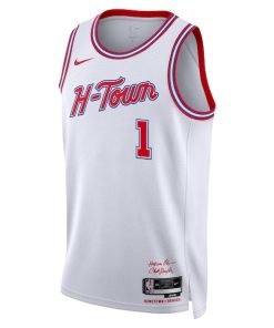 Alternative view of Amen Thompson Houston Rockets Nike Unisex 2025/26 Swingman Jersey - White - City Edition