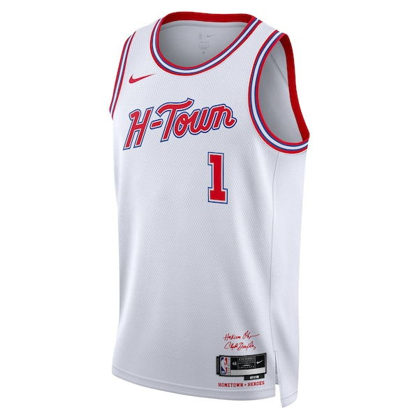 Amen Thompson Houston Rockets Nike Unisex 2025/26 Swingman Jersey - White - City Edition - Image 2