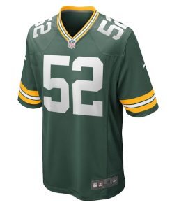 Alternative view of Rashan Gary Green Bay Packers Nike Game Jersey - Green