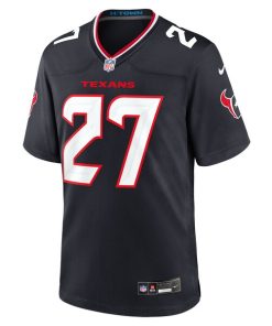 Alternative view of Troy Pride Houston Texans Nike Team Game Jersey -  Navy