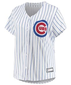 Alternative view of Chicago Cubs Women's Plus Size Sanitized Replica Team Jersey - White