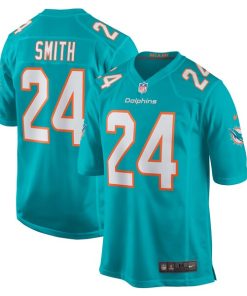 Cam Smith Miami Dolphins Nike  Game Jersey -  Aqua
