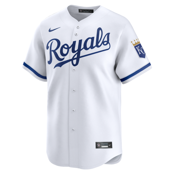 Kansas City Royals Nike Home Limited Jersey - White/Light Blue - Image 5