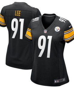 Alternative view of Logan Lee Pittsburgh Steelers Nike Women's  Game Jersey -  Black
