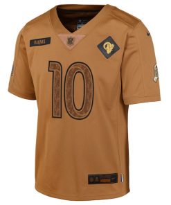 Alternative view of Cooper Kupp Los Angeles Rams Nike Youth 2023 Salute To Service Limited Jersey - Brown