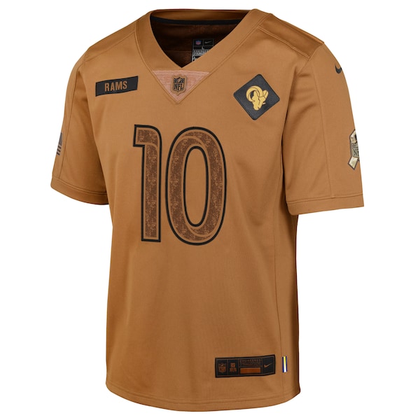 Cooper Kupp Los Angeles Rams Nike Youth 2023 Salute To Service Limited Jersey - Brown - Image 2