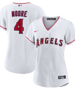 Christian Moore Los Angeles Angels Nike Women's Home Replica Jersey - White
