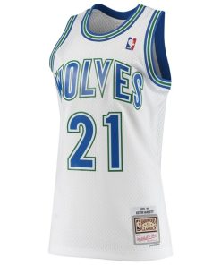 Alternative view of Kevin Garnett Minnesota Timberwolves 1995/96 Hardwood Classics Swingman Jersey - White