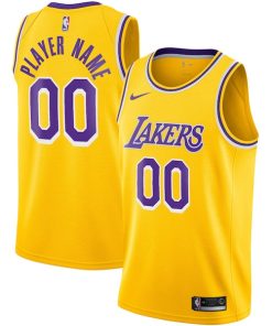 Los Angeles Lakers Nike 2020/21 Swingman Custom Jersey - Icon Edition - Gold