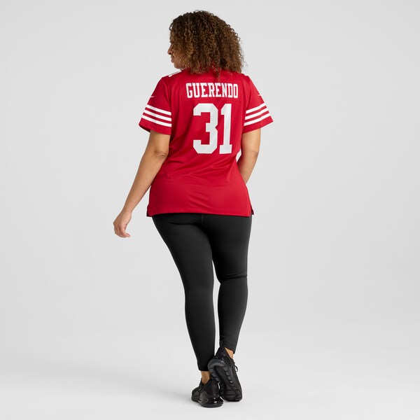 Isaac Guerendo San Francisco 49ers Nike Women's Game Jersey - Scarlet - Image 8