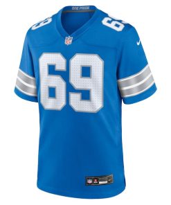 Alternative view of Al-Quadin Muhammad Detroit Lions Nike Team Game Jersey -  Blue