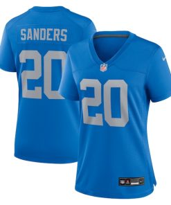 Barry Sanders Detroit Lions Nike Women's Alternate Game Jersey - Blue