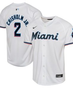 Jazz Chisholm Miami Marlins Nike Youth Home Limited Player Jersey - White
