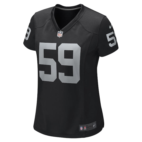 Luke Masterson Las Vegas Raiders Nike Women's Game Player Jersey - Black - Image 2