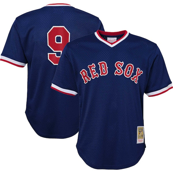 Ted Williams Boston Red Sox Youth Cooperstown Collection?Mesh Batting Practice Jersey - Navy